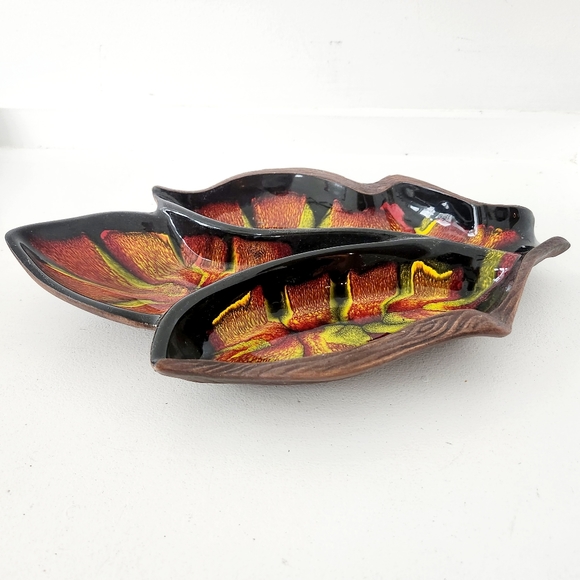 California Pottery Other - Mid Century CA Pottery Sequoia Ware Divided Serving Dish